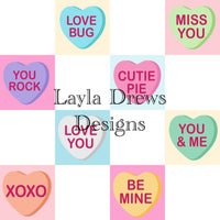 Layla Drew's Designs - Candy Heart Checkers