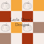 Layla Drew's Designs - Fall Pumpkin Checkers