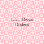 Layla Drew's Designs -Pink Floral Checkers