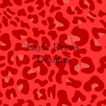 Layla Drew's Designs -Red on Red Leopard