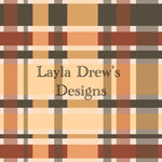 Layla Drew's Designs - Fall Leaves Plaid