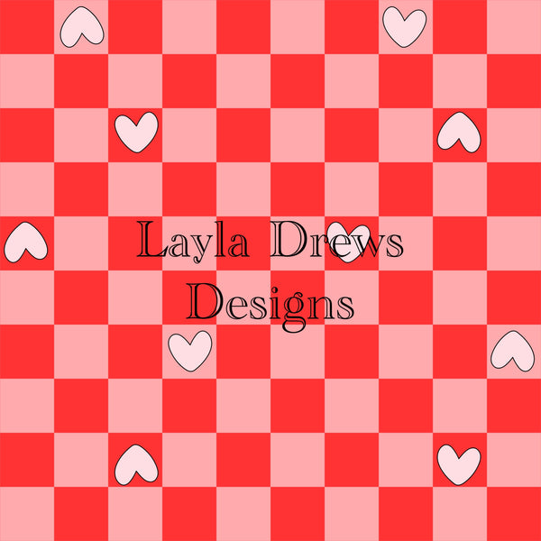 Layla Drew's Designs -Valentines Day Checkers