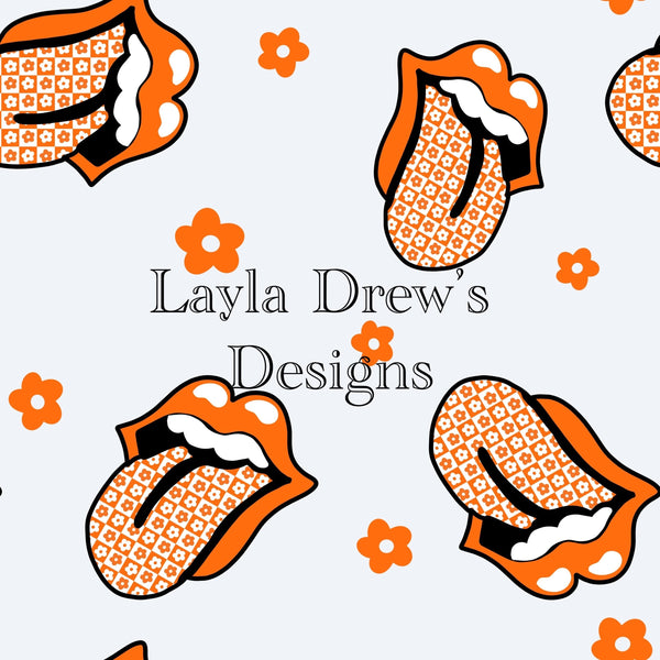 Layla Drew's Designs - Flower Tongue Orange