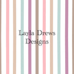 Layla Drew's Designs -Girly Thin Stripes