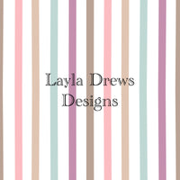 Layla Drew's Designs -Girly Thin Stripes