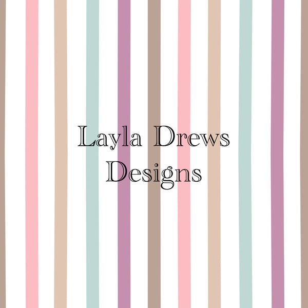 Layla Drew's Designs -Girly Thin Stripes