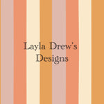 Layla Drew's Designs - Floral Ghosts Stripes